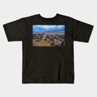 Rocks on the Norfolk coast Kids T-Shirt